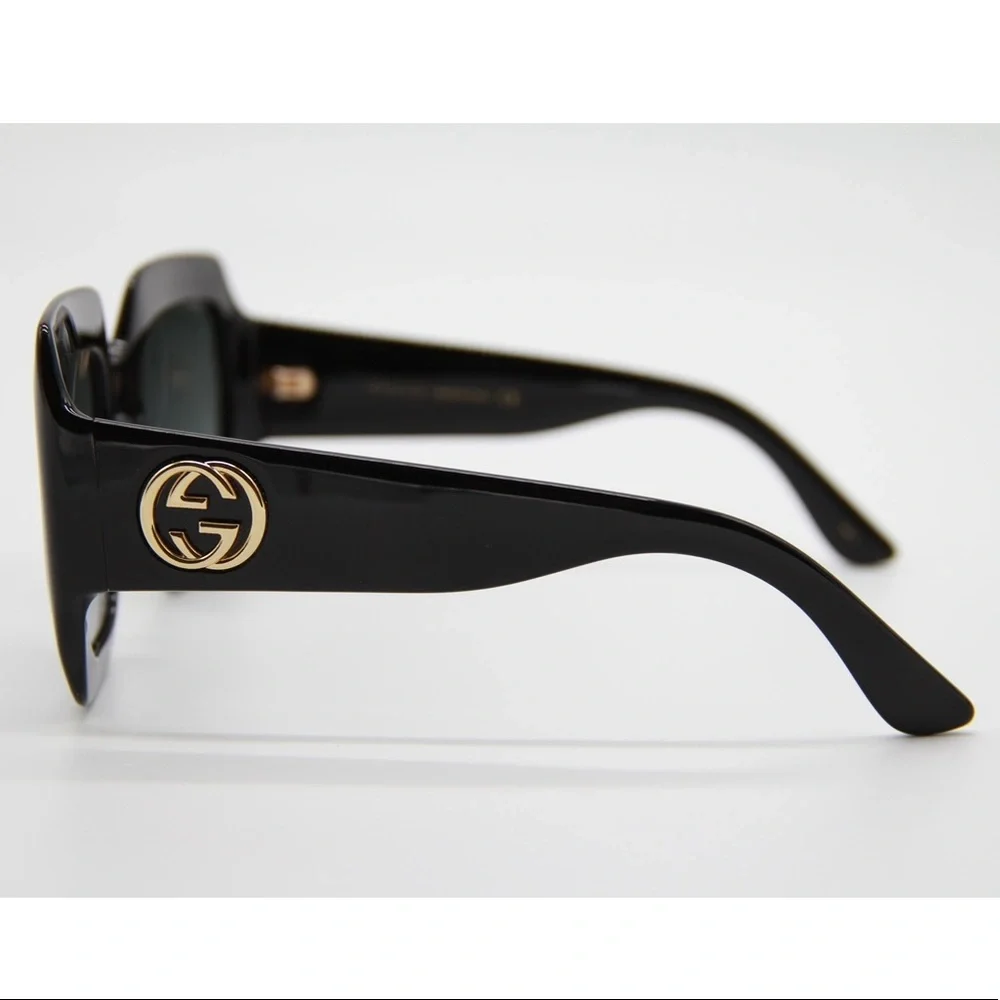 NEW GG0053SN 001 GUCCI WOMEN’S SUNGLASSES GG0053S 001 BLACK SUNGLASSES GG0053S - Picture 6 of 14